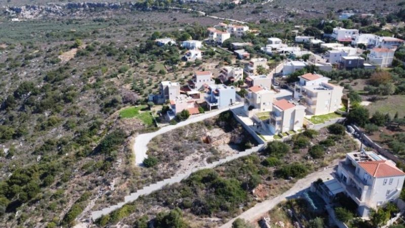 Argoulides Kreta, Argoulides: Hügelgrundstück mit offenem Meerblick zu verkaufen Grundstück kaufen